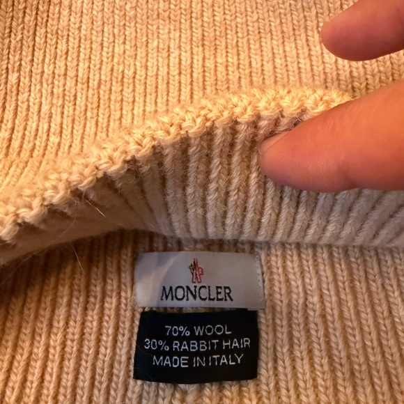 Moncler Tan Ribbed Beanie - Picture 4 of 5